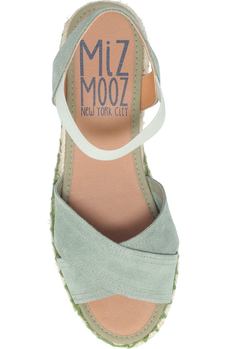 Miz Mooz Vena Espadrille Wedge, Alternate, color, Sage