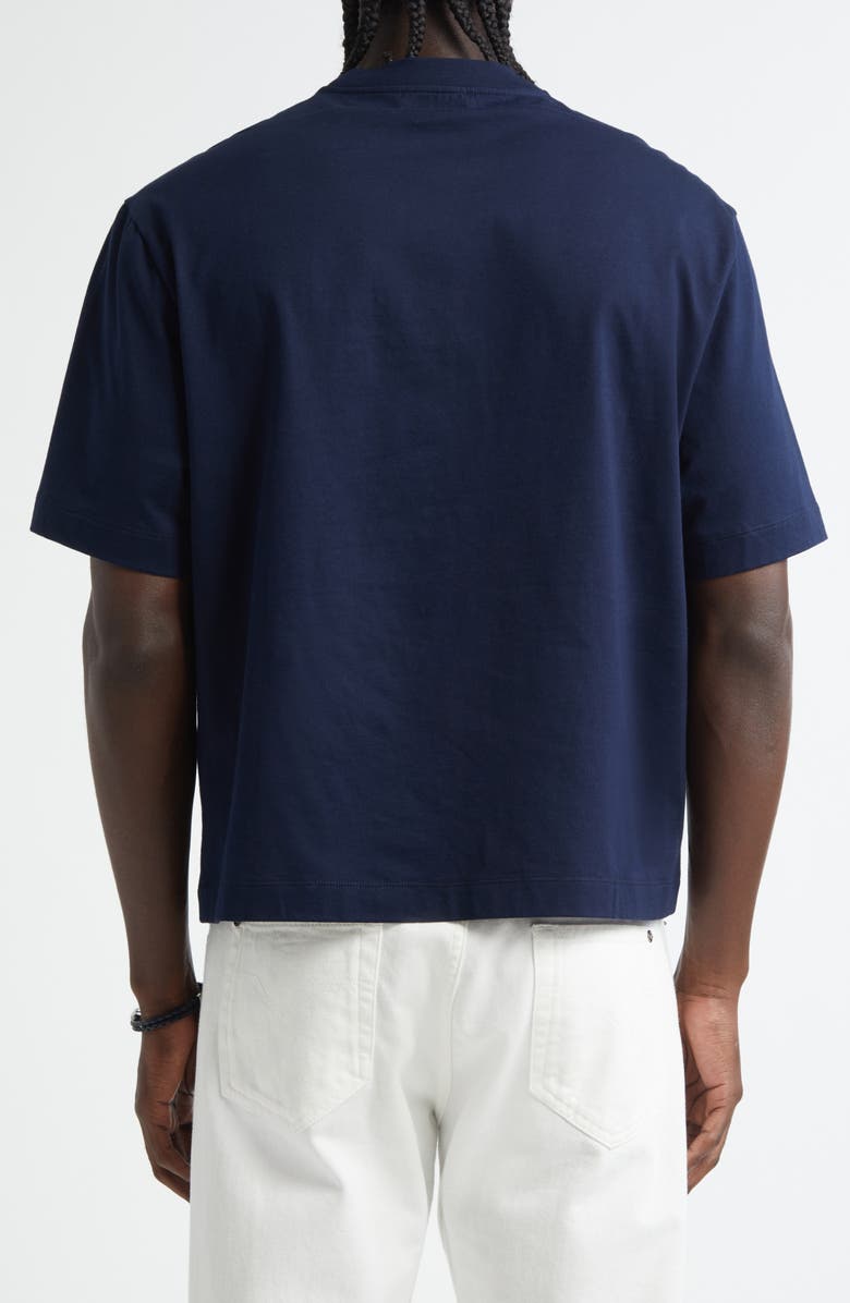 Versace La Medusa Varsity Graphic T-Shirt, Alternate, color, Navy Blue