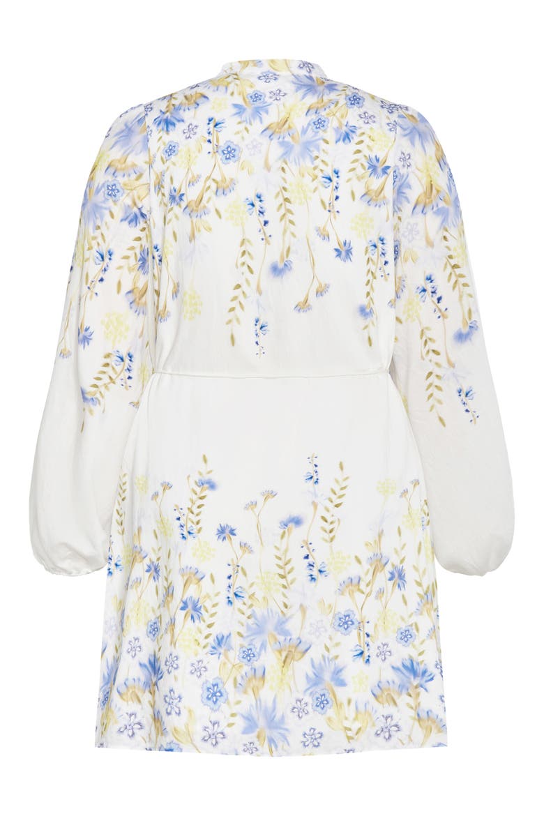 Lilliana Floral Long Sleeve Shirtdress, Alternate, color, MEADOW IVORY
