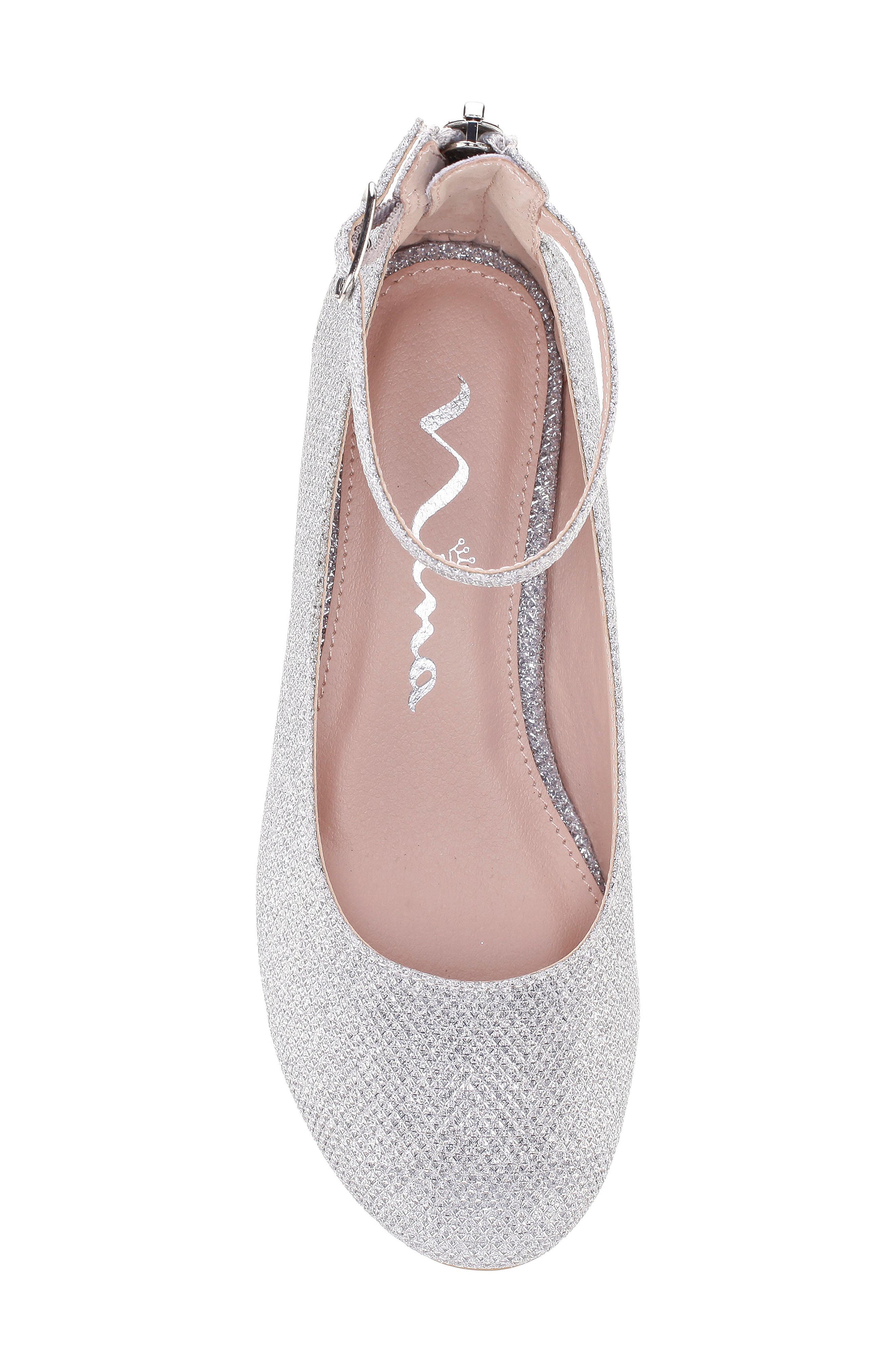 Lennie Dress Shoe, Alternate, color, SILVER SPARKLE FABRIC
