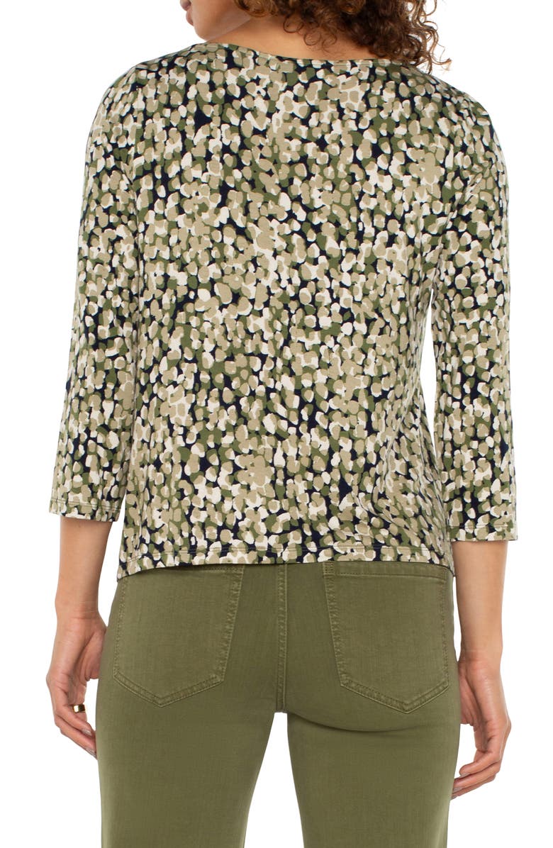 Liverpool Drape Neck Jersey Top, Alternate, color, 