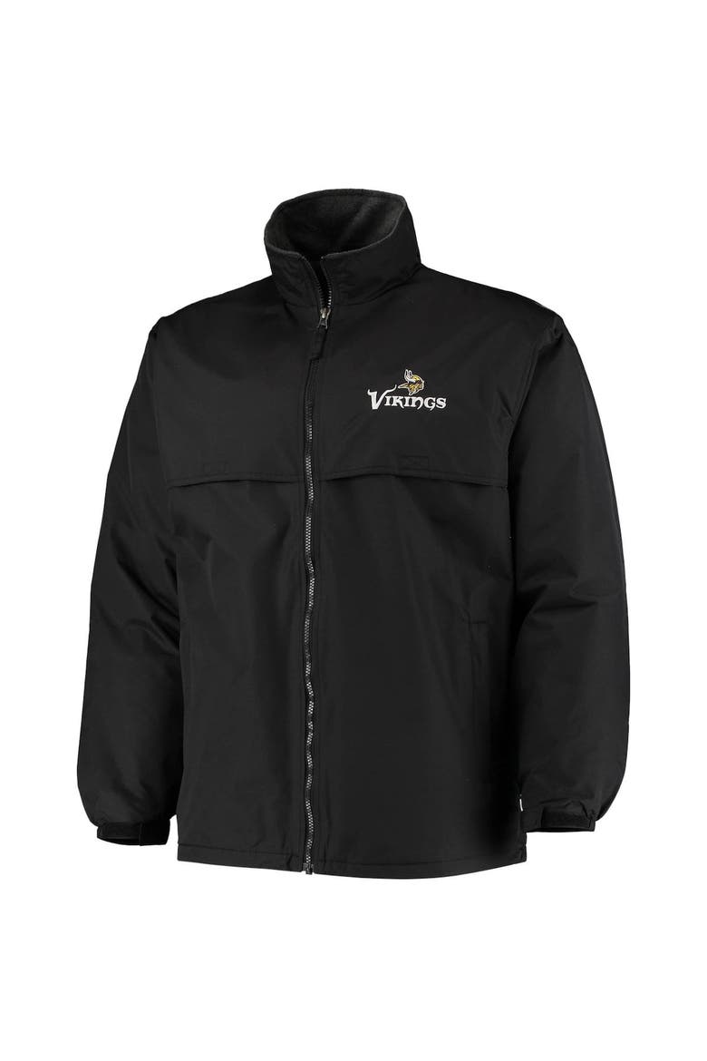 Men's Dunbrooke Black Minnesota Vikings Triumph Fleece Full-Zip Jacket, Alternate, color, Black