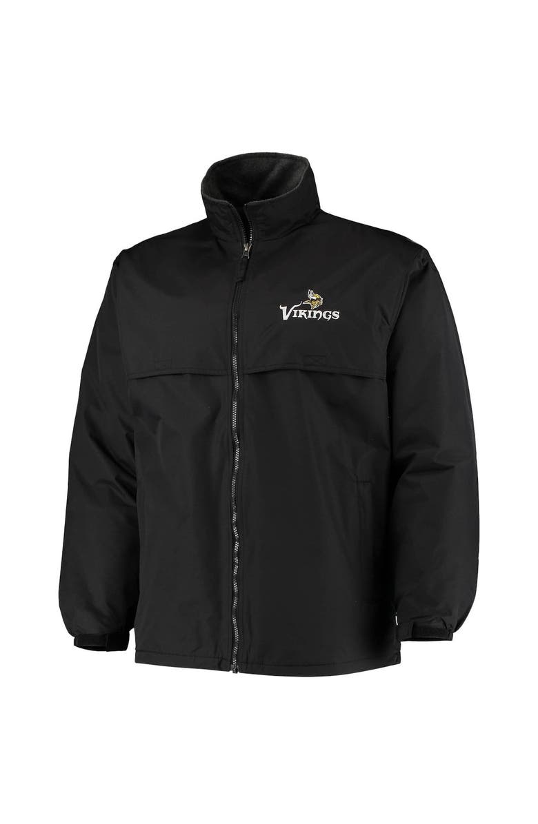 DUNBROOKE Men's Dunbrooke Black Minnesota Vikings Triumph Fleece Full-Zip Jacket, Alternate, color, Black