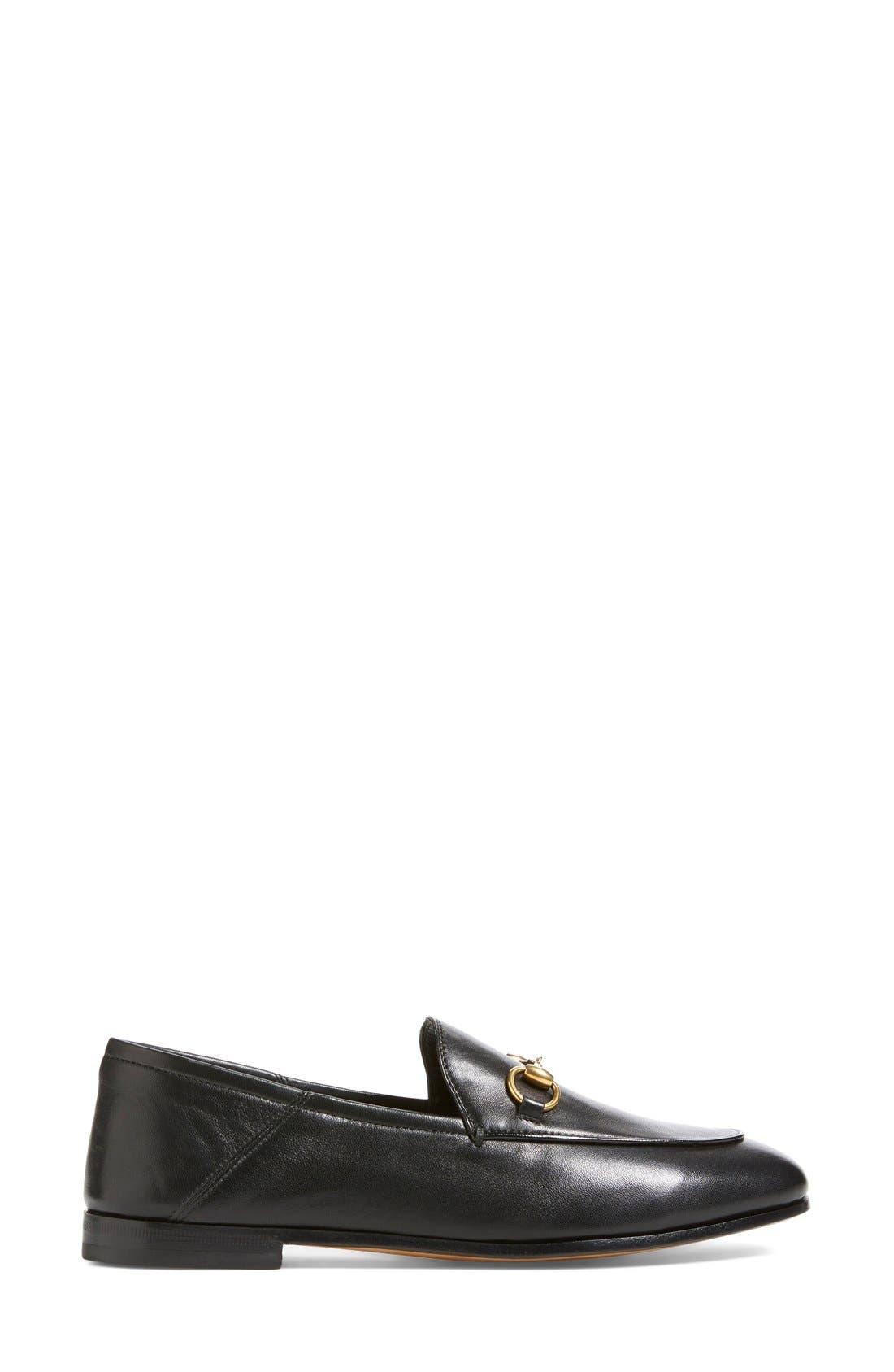Gucci Brixton Horsebit Convertible Loafer, Alternate, color, Black Leather