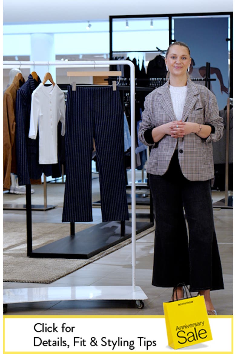 Pinstripe Crop Kick Flare Pants video