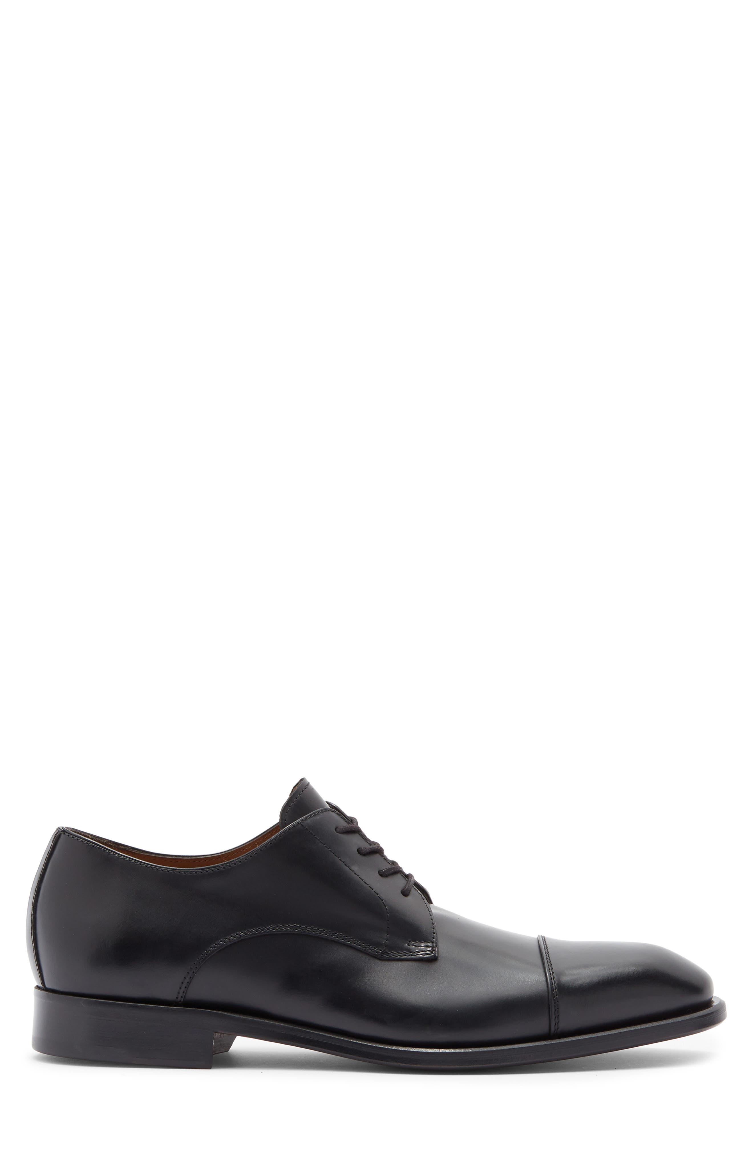 ANTONIO MAURIZI Cap Toe Derby, Alternate, color, Nero