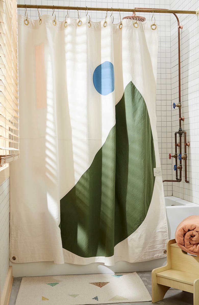 Quiet Town Beacon Shower Curtain, Alternate, color, 