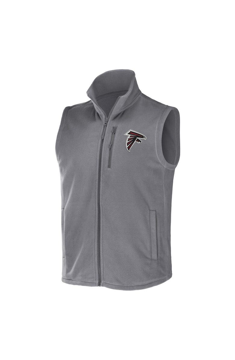 NFL X DARIUS RUCKER Men's NFL x Darius Rucker Collection by Fanatics Gray Atlanta Falcons Polar Fleece Full-Zip Vest, Alternate, color, Gray