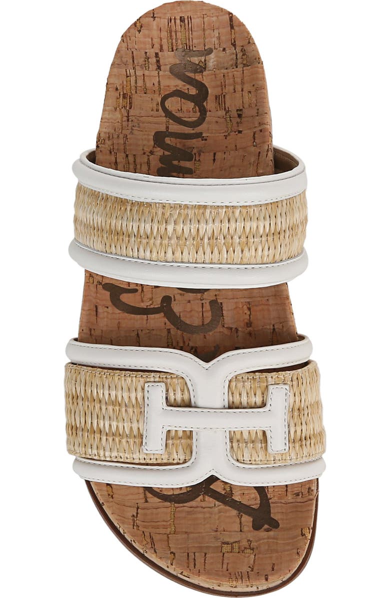 Sam Edelman Rowan Platform Slide Sandal, Alternate, color, Dark Natural/ Bright White