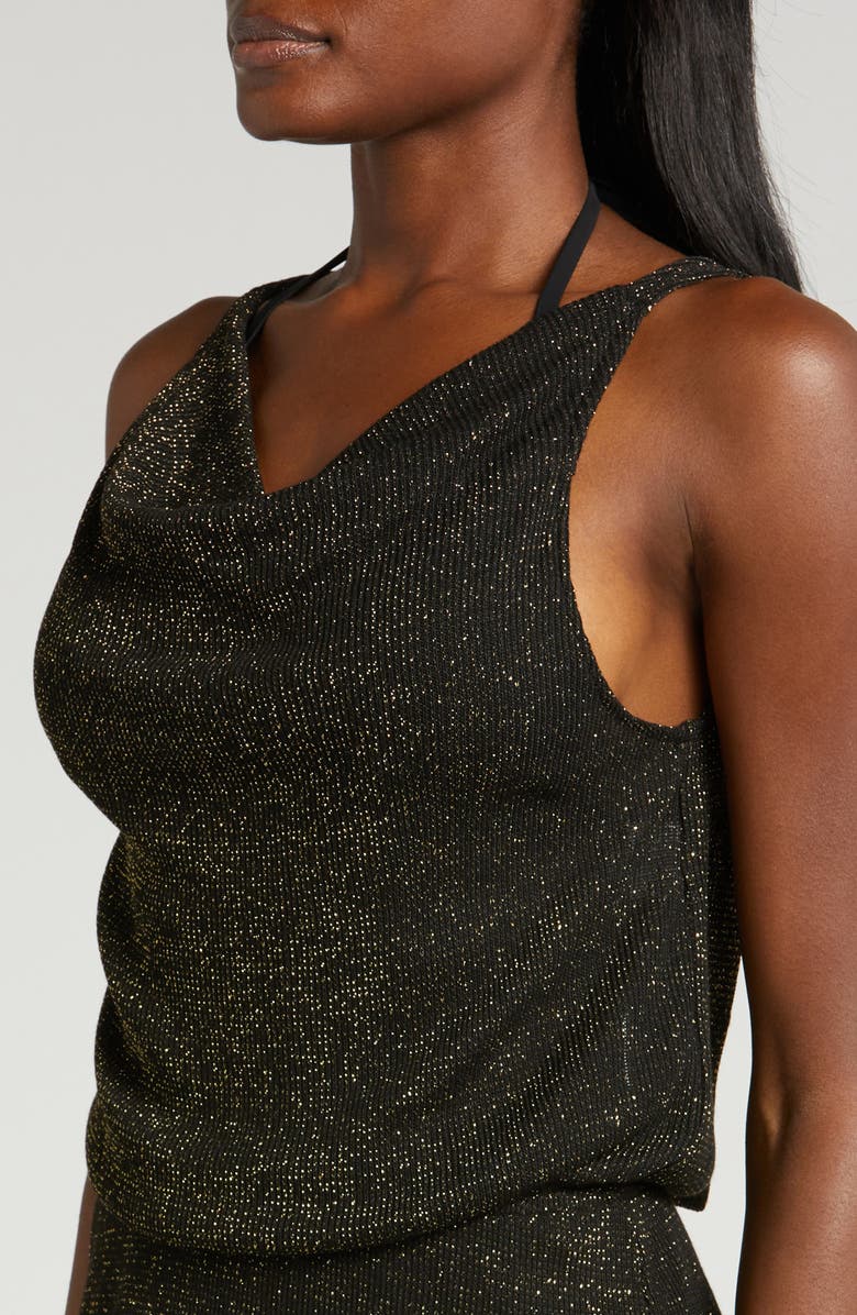 Becca Gilded Metallic Cover-Up Sheath Dress, Alternate, color,