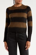 AllSaints Lou Striped Crewneck Sweater