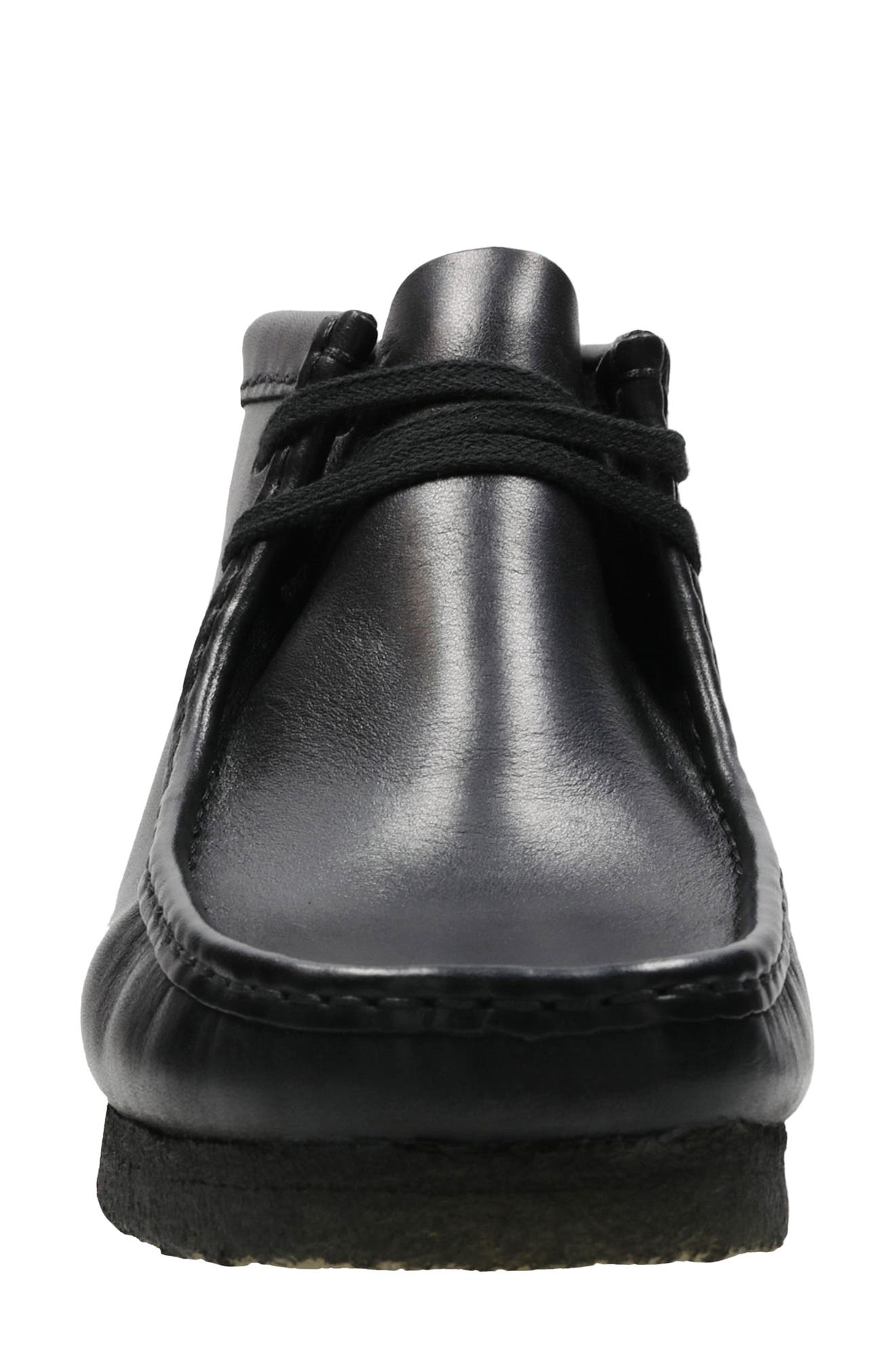 Clarks<sup>®</sup> Originals Wallabee Chukka Boot, Alternate, color, Black Leat