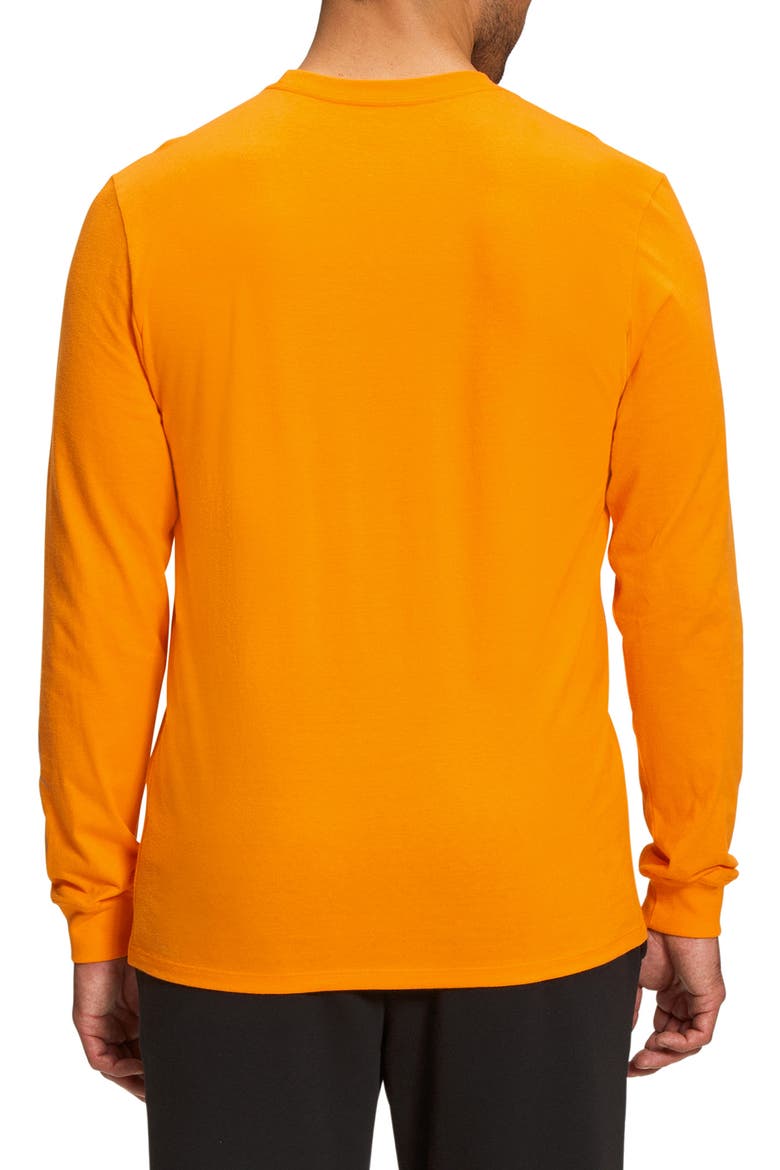 Long Sleeve Cotton Graphic Tee, Alternate, color, CONE ORANGE