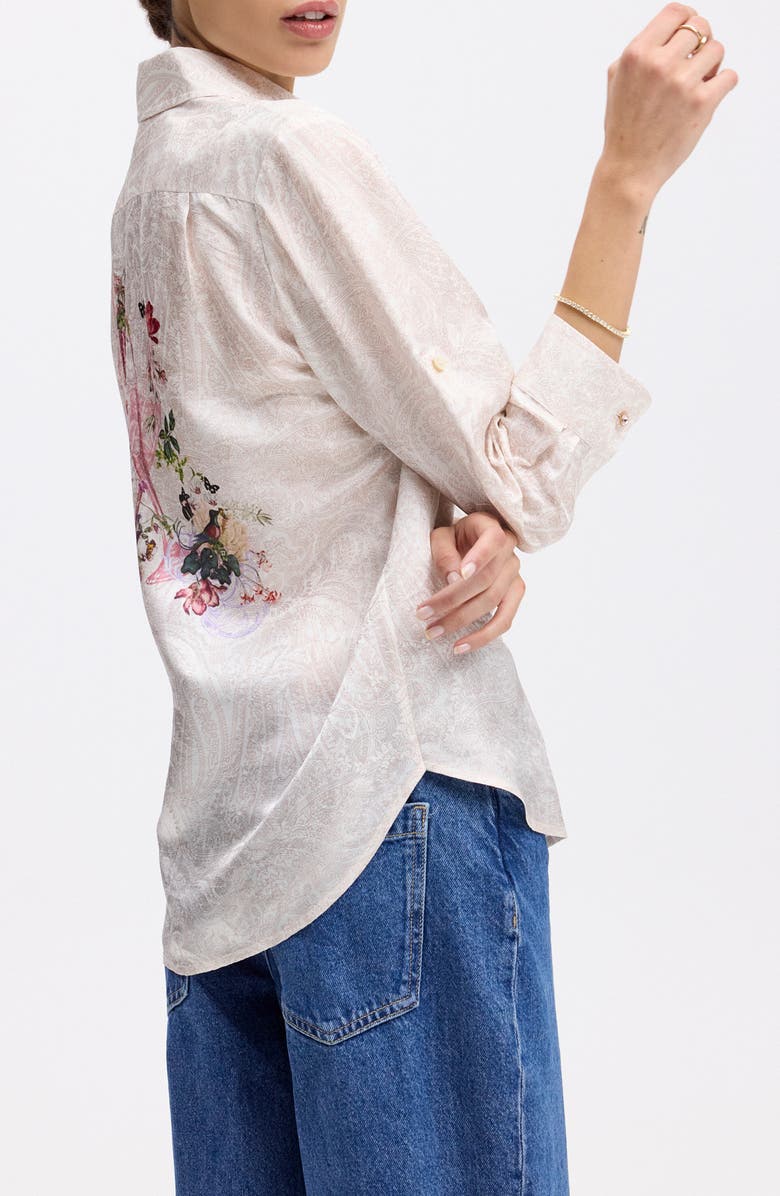 Robert Graham Hadley Woven Shirt, Alternate, color, White