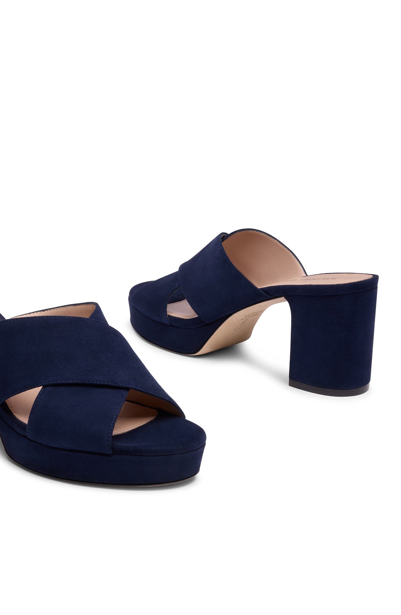 Stuart Weitzman Dayna Platform Sandal, Alternate, color, Nice Blue