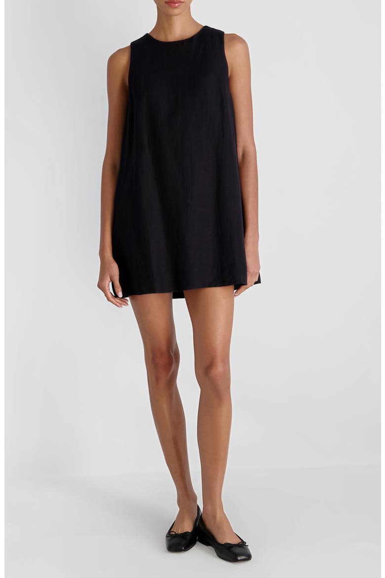 Copper Sleeveless Shift Minidress, Main, color, BLACK