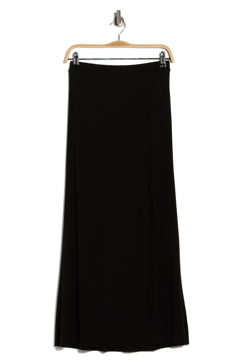 Isadora Jersey Maxi Skirt, Alternate, color, BLACK