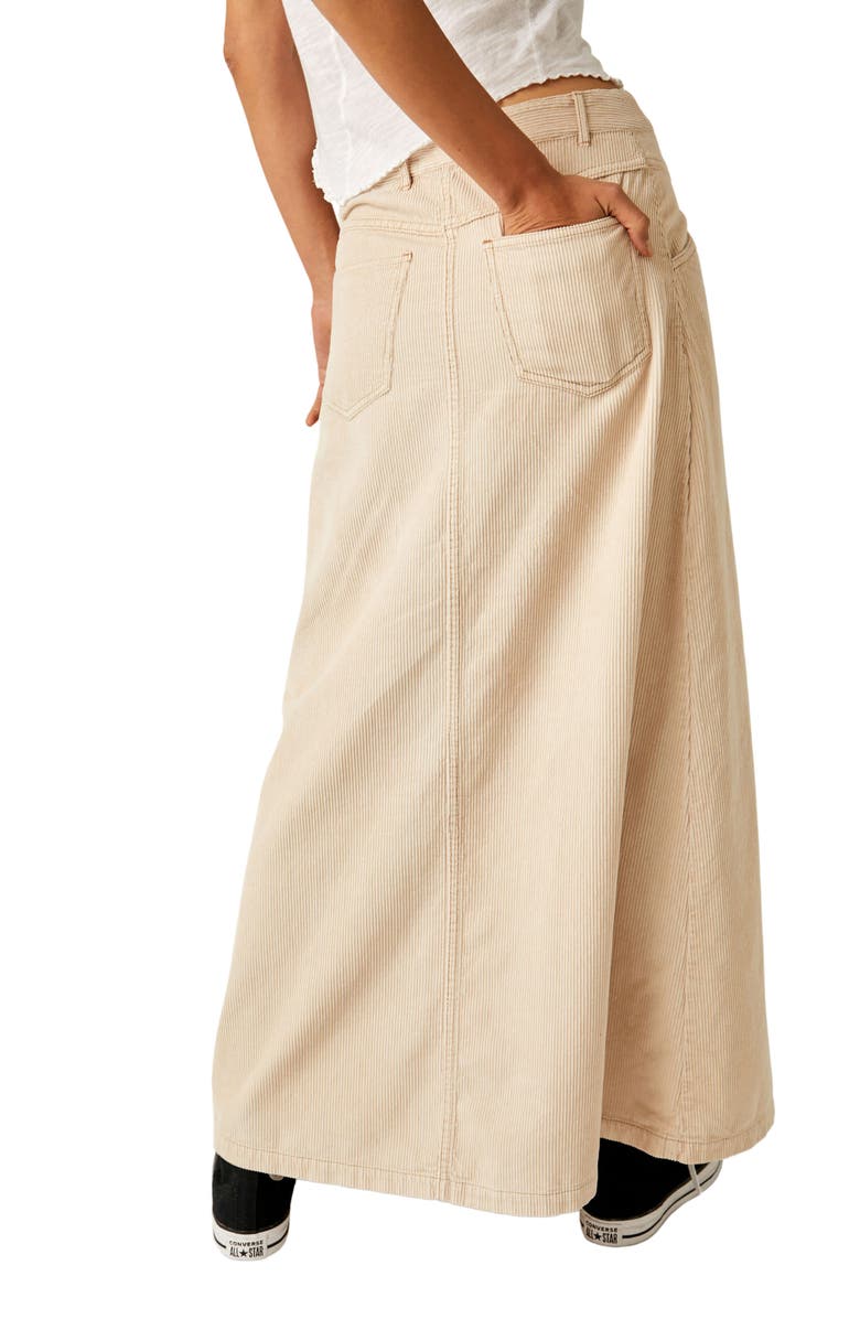 Free People As You Are Corduroy Maxi Skirt, Alternate, color, 