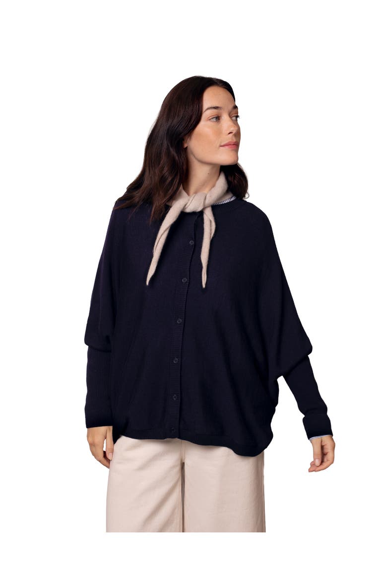 Fine Knit Merino Cardigan, Main, color, Navy