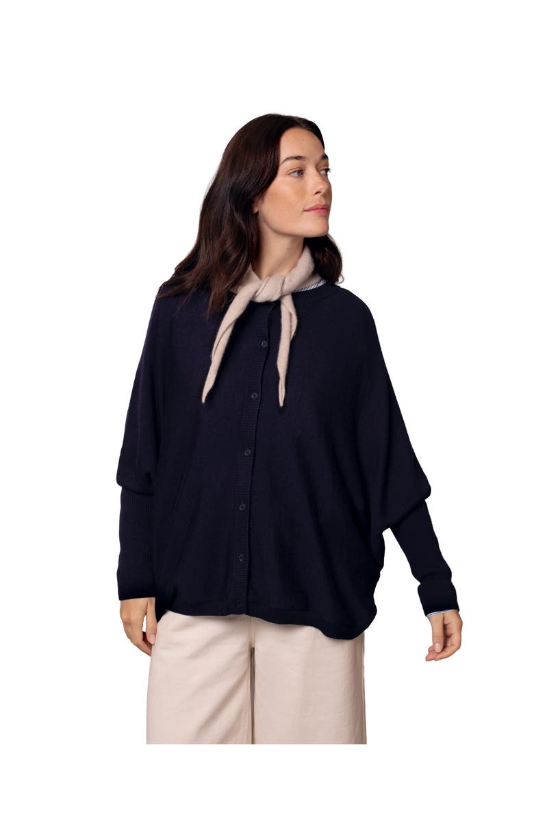 Celtic & Co. Fine Knit Merino Cardigan, Main, color, Navy