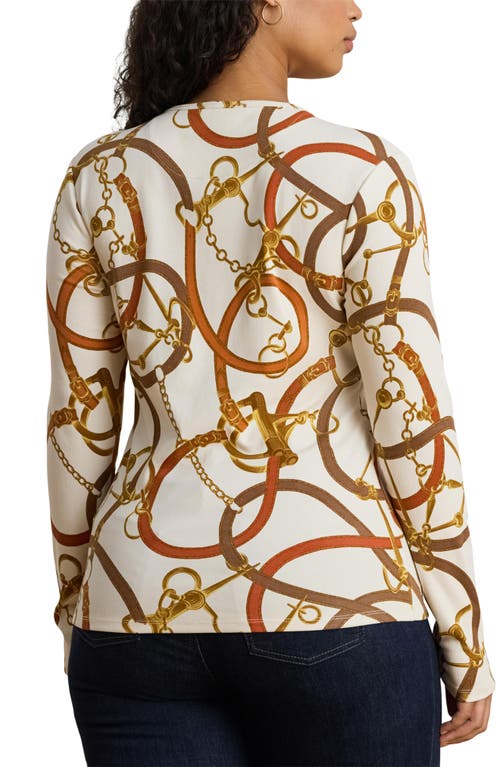 Ralph Lauren Lauren Katharin Print Top In Multi