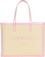 CARMEN SOL Roma Large Canvas Tote