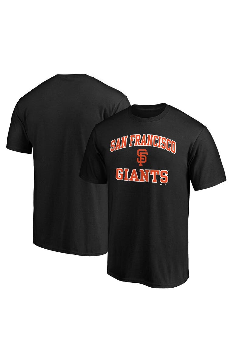 FANATICS Men's Fanatics Branded Black San Francisco Giants Heart & Soul T-Shirt, Alternate, color, Black