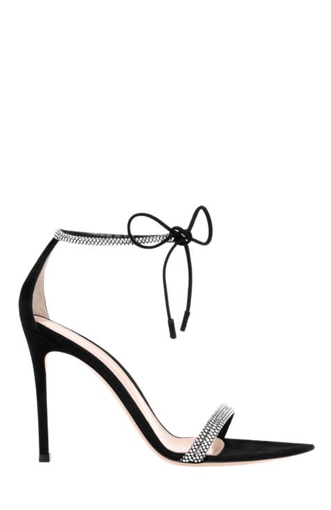 GIANVITO ROSSI フラットフォム アンクル ストラッフ サンタル GIANVITO ROSSI(ジャンヴィトロッシ)イエロー×グリーンパテント