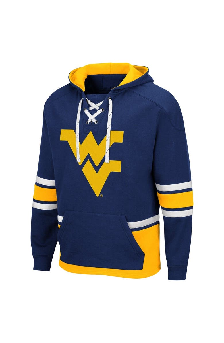 COLOSSEUM Men's Colosseum Navy West Virginia Mountaineers Lace Up 3.0 Pullover Hoodie, Alternate, color, Navy
