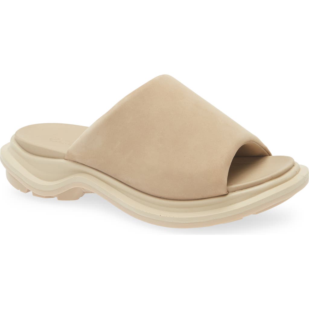Ecco Offroad Slide Sandal In Beige