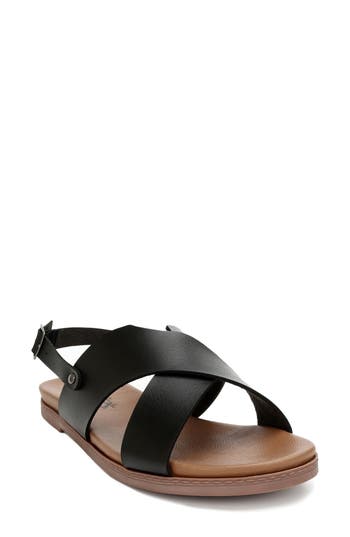 Seven7 Crisscross Slingback Sandal In Black