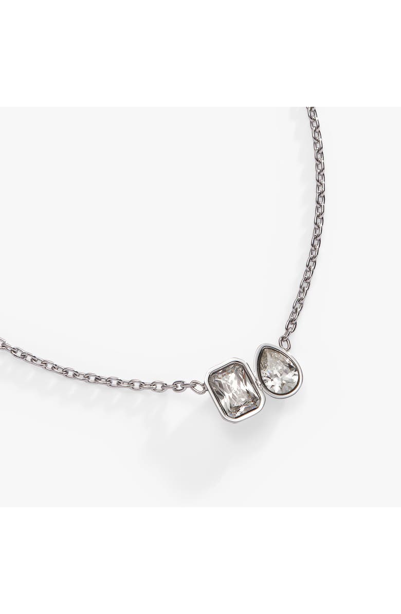 Alex and Ani Moi Et Toi Pendant Necklace, Alternate, color, Silver