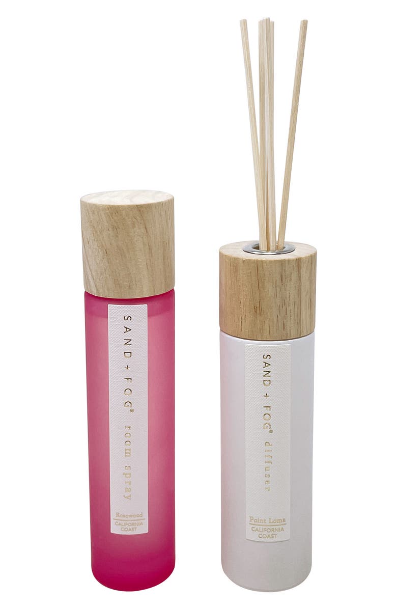 SAND AND FOG Rosewood Point Loma Room Spray & Diffuser Set, Main, color, 