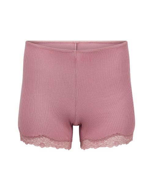 Adore Me Rib Knit Biker Short In Pink