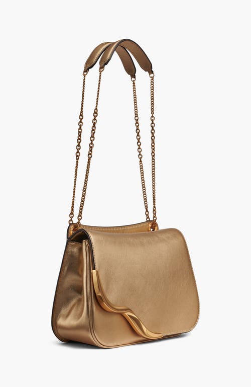 Donna Karan New York Malverne Metallic Crossbody In Gold