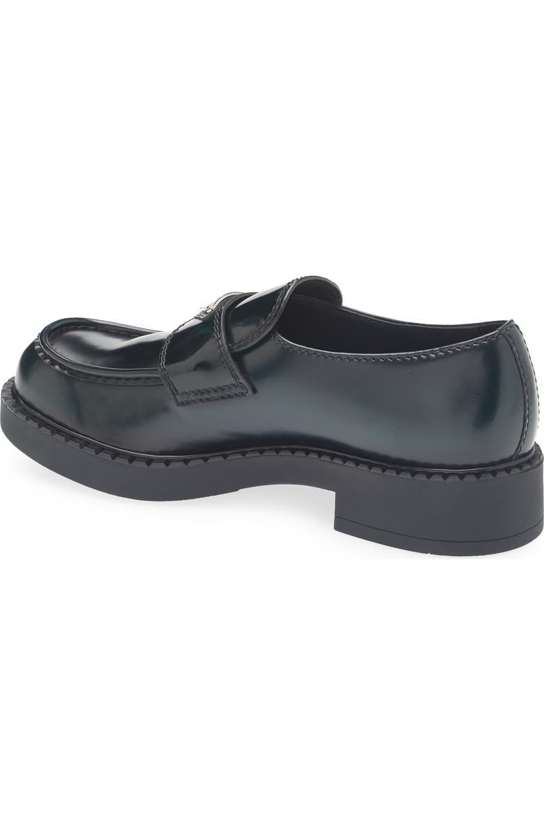 Prada Chocolate Loafer, Alternate, color, Bosco