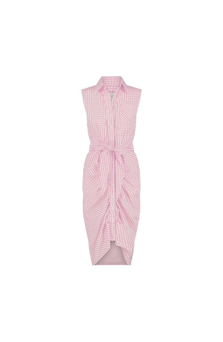 The Shirt by Rochelle Behrens The Sleeveless Wrap Front Dress, Alternate, color, Pink Gingham
