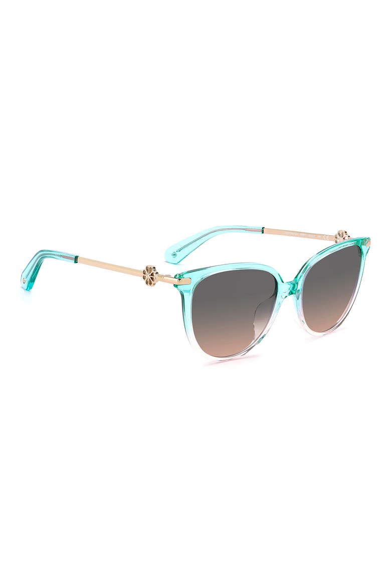 kristinags 54mm cat eye sunglasses, Alternate, color, GREEN PINK