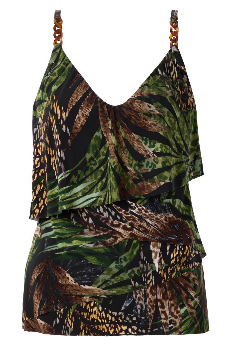 Nighthawk Clo Tankini Top, Alternate, color, BLK/ MULTI