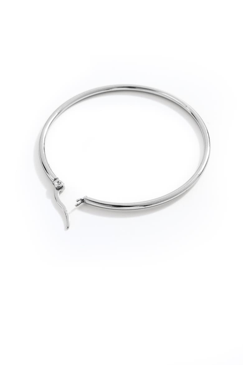 Lynette Large Hoop Earrings, Alternate, color, Silver