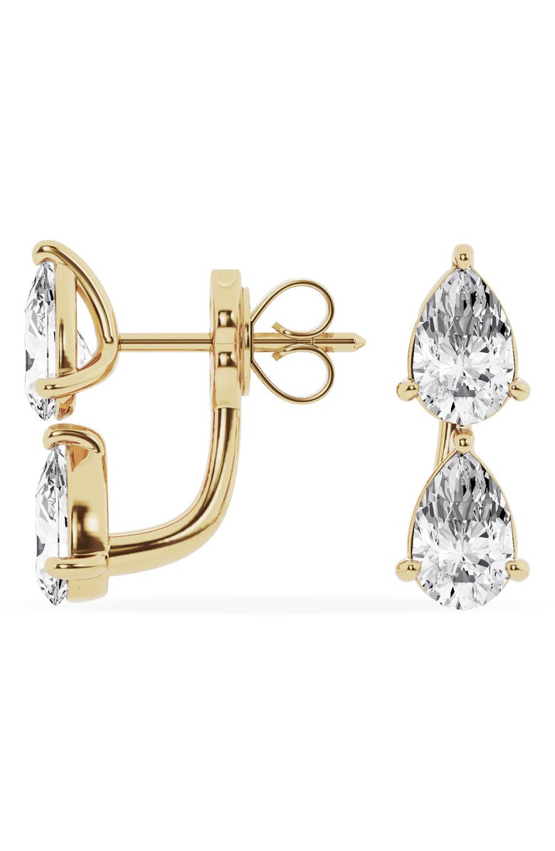 Jennifer Fisher Pear Cut Lab Created Diamond Fashion Stud Earrings, Alternate, color, 18K Yellow Gold