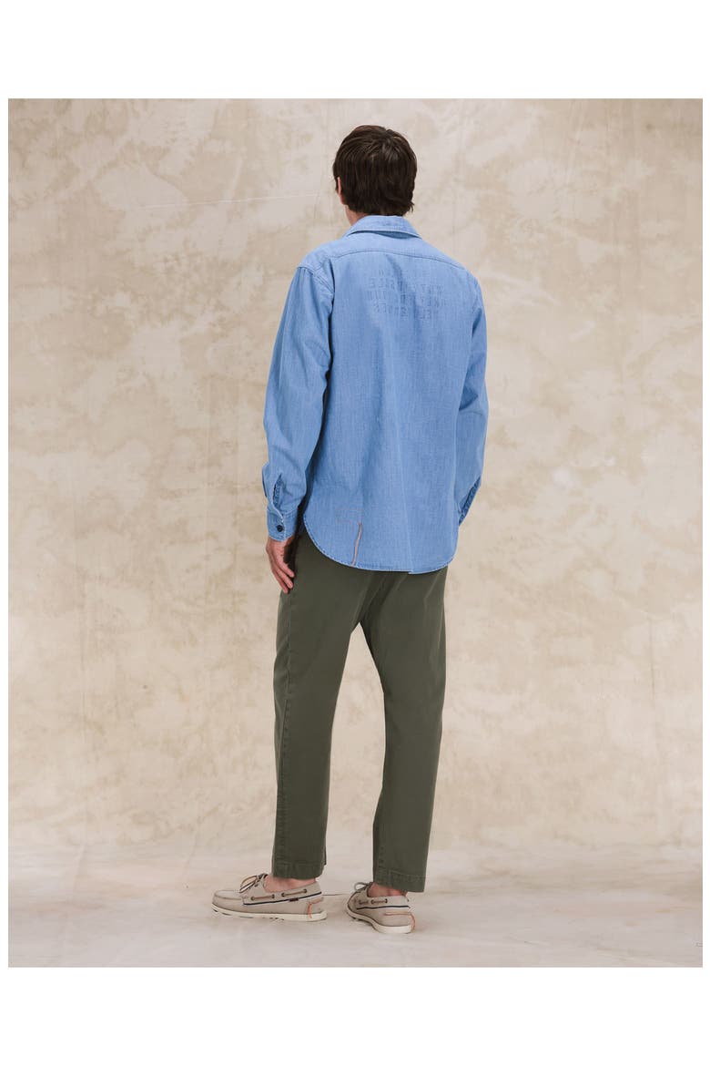 CPO Chambray Overshirt, Alternate, color, LIGHT BLUE