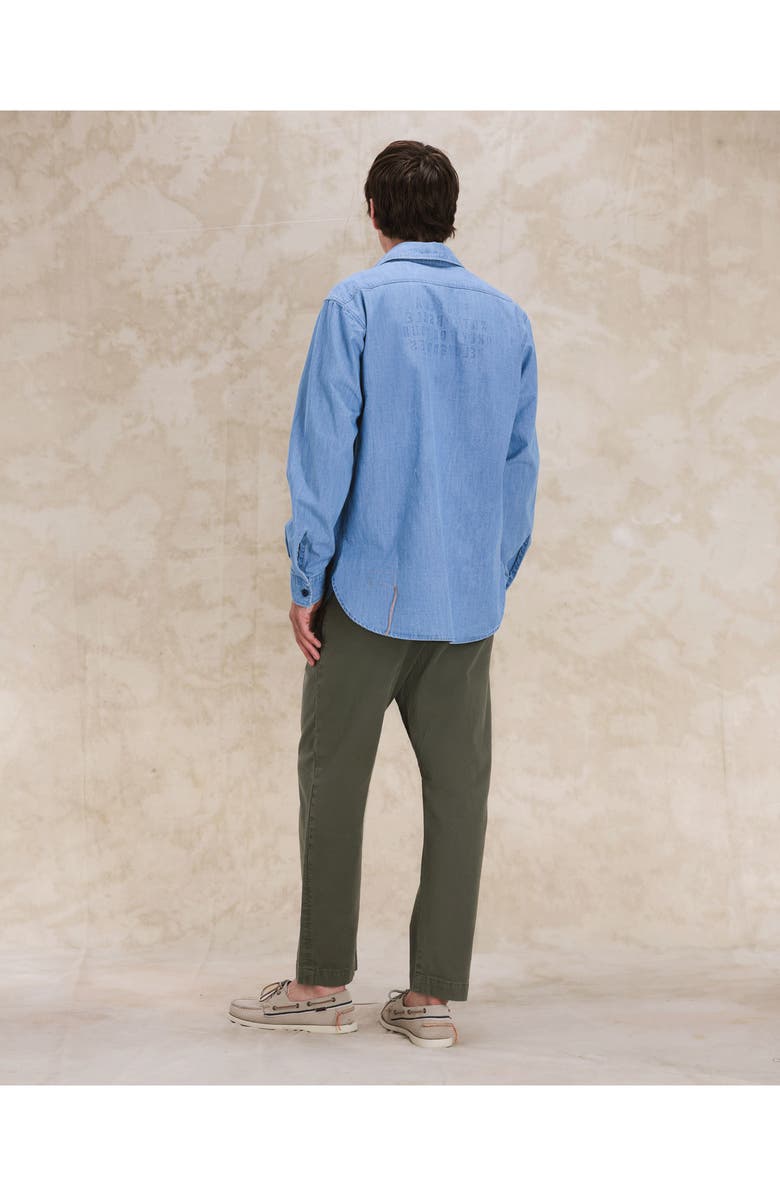 Fortela CPO Chambray Overshirt, Alternate, color, Light Blue