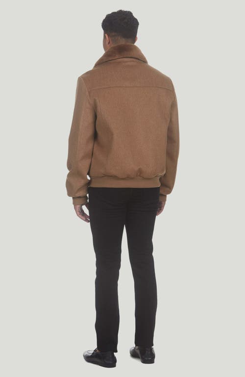 Gorski Wool Jacket With Shearling Lamb In Brown