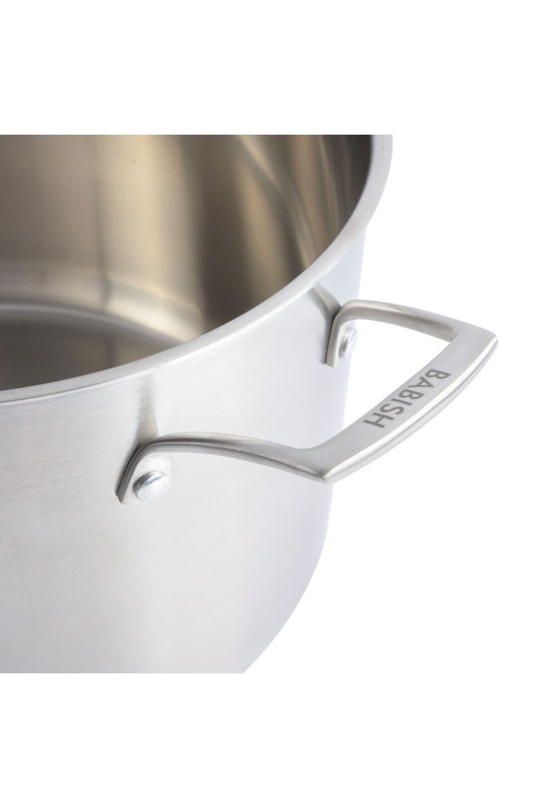 Tri Ply Stainless Steel Professional Grade 12Qt Stock Pot with Lid, Alternate, color, Stainless Steel