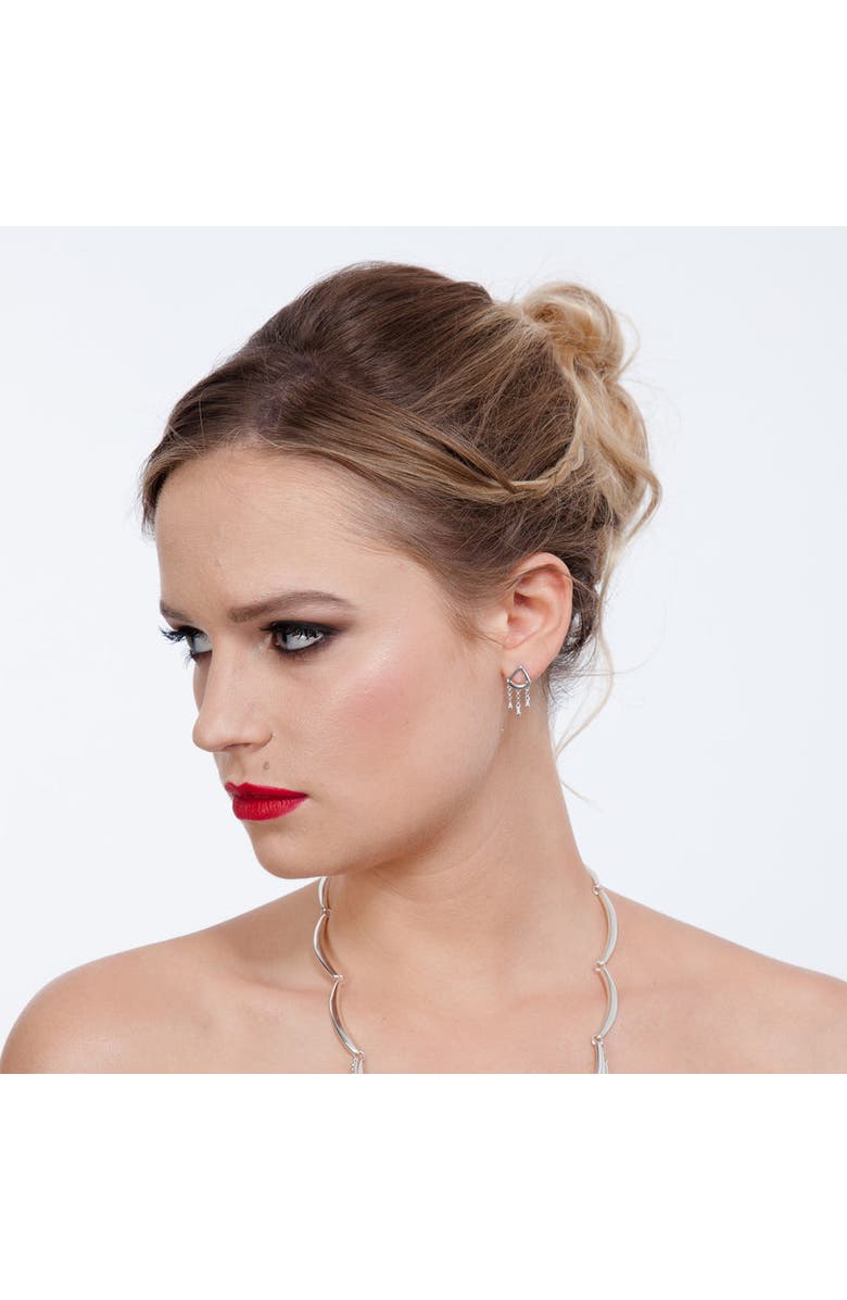 Lucy Quartermaine Waterfall Short Drop Earrings, Alternate, color, Sterling Silver