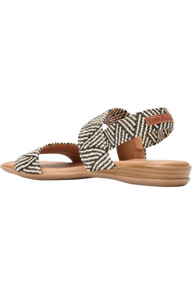 André Assous Nigella Woven Slingback Sandal, Alternate, color, Natural/ Black