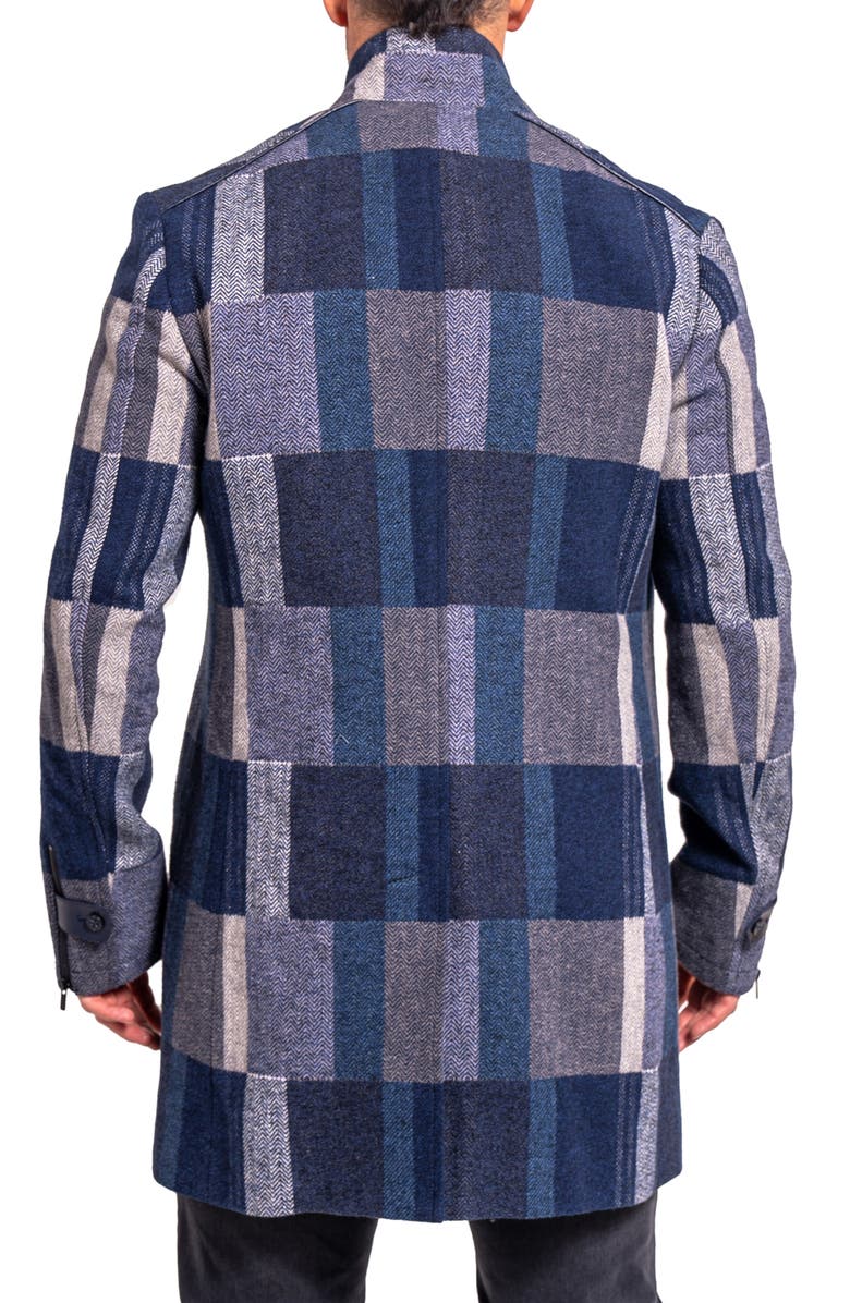 Maceoo Ascension0003 Blue Brushed Peacoat with Dickey, Alternate, color, Blue