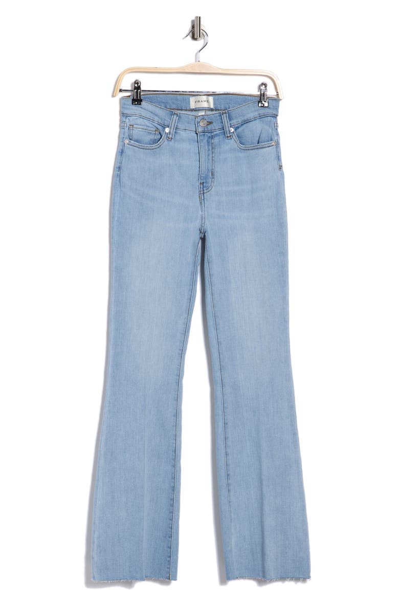 Le Easy Flare Leg Jeans, Alternate, color, TEMPER RAW FRAY