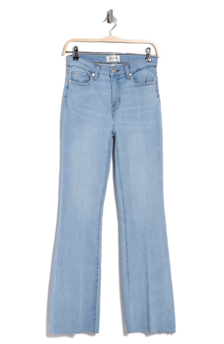 FRAME Le Easy Flare Leg Jeans, Main, color, Temper Raw Fray